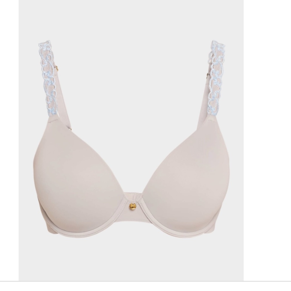 Pure Luxe Custom Coverage Contour Underwire Bra - Vapor/Misty Blue